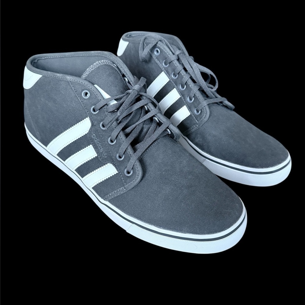 Adidas Gray High-Top Sneakers skate shoes size 13 - Picture 2 of 6